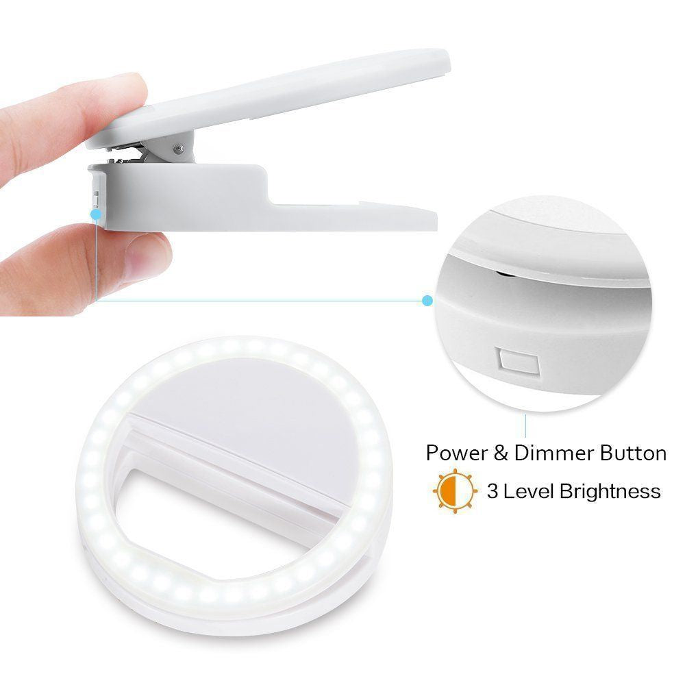 Clip-On Selfie Ring Light - TikTok Viral | Free Shipping USA