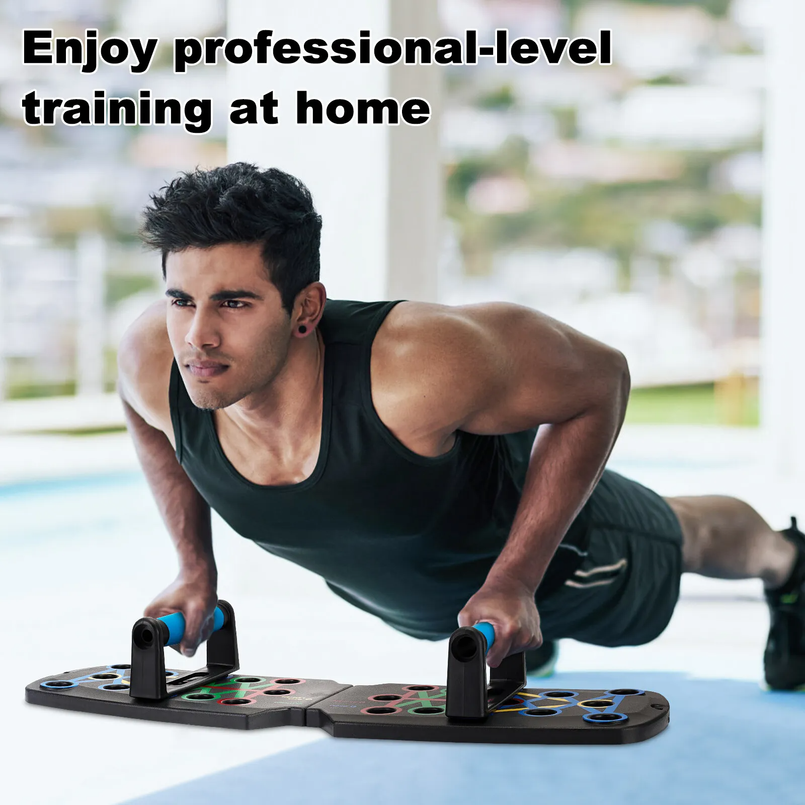 28 in 1 Push Up Rack Board System Fitness Workout Train Home Gym