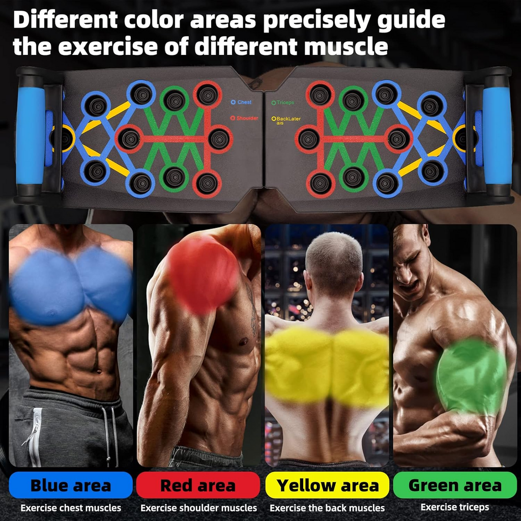 28 in 1 Push Up Rack Board System Fitness Workout Train Home Gym