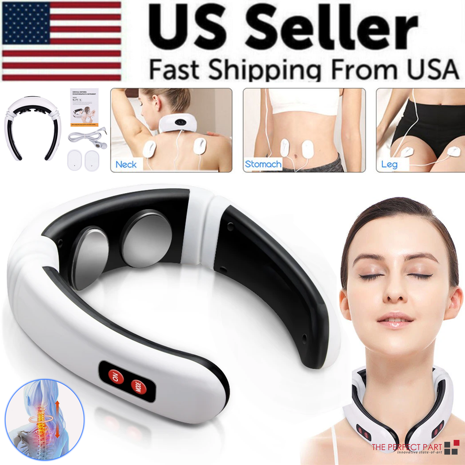 EMS Neck Massager - TikTok Viral | Free Shipping USA